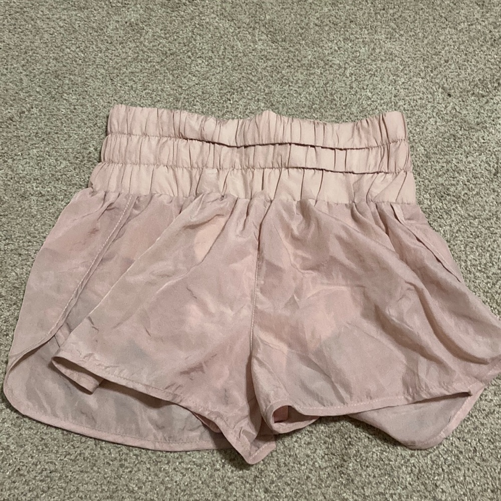 Pink high waisted shorts